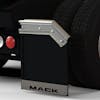 Mack New Logo Stainless Steel 24" Bolted Mud Flap Weight - installed