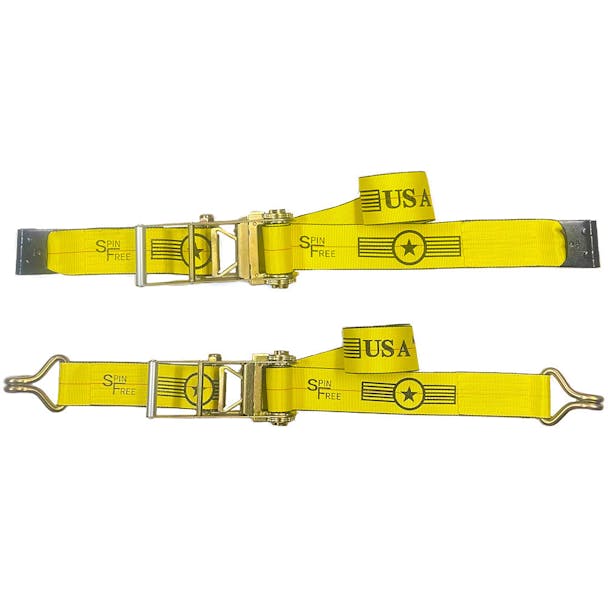4" Wide SpinFree Ratchet Strap Assembly With Long Handle - default