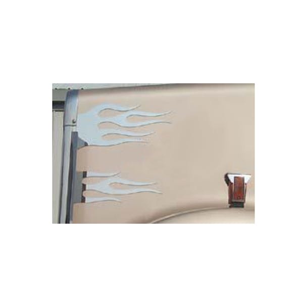 Kenworth Front Side Of Hood Trims Flames 4 Piece