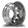22.5" Alcoa Style Mirror Finish Polished Wheel With 10 Round Hand Holes BACK
