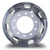 22.5" Kenworth Style Polished Wheel Piloted With 7 Hand Holes FRONT