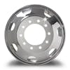 24.5" Kenworth Style Polished Wheel Piloted With 7 Hand Holes FRONT