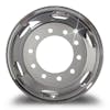 22.5" Kenworth Style Polished Wheel Piloted With 6 Oval Hand Holes FRONT