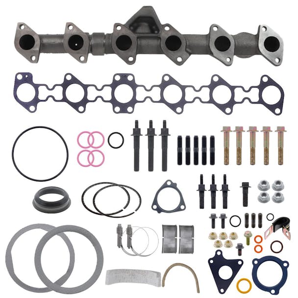 International DT446E DT570 Exhaust Manifold Kit 7092501C95 7092501