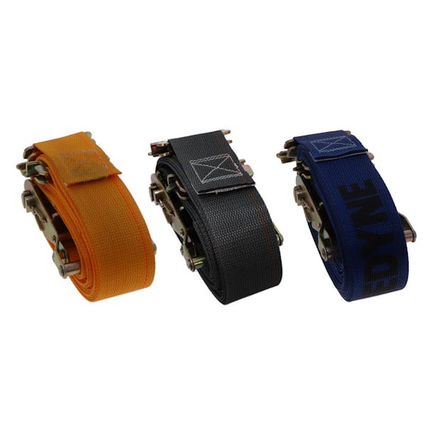 2" Wide Spring Loaded Logistic Ratchet Strap - Thumbnail