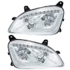 Peterbilt 579 587 Chrome LED Headlight With Sequential LED Turn Signal - Off