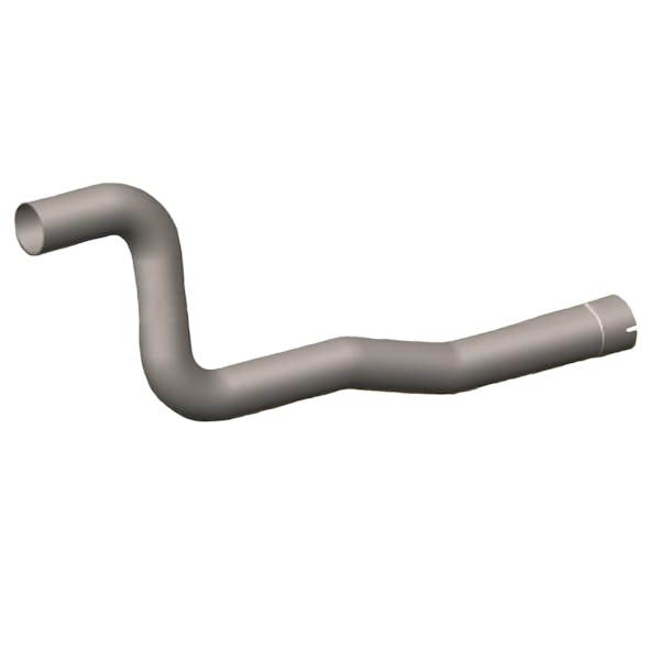 Thomas Bus Aluminized 4" 4-Bend Exhaust Pipe and 24" Stack Kit (GRCSB4-8954TH-224) - exhaust pipe