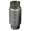 3.5" x 12" Fixed Stainless Steel Exhaust Bellow