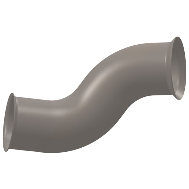  Freightliner Cascadia 4" Stainless Steel 2 Bend Exhaust Pipe 04-27981-000 