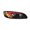 Peterbilt 386 387 Blackout LED Headlight With RGB Position Light Bar Passenger Red