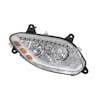 International LT Chrome LED Headlight With Sequential Turn Signal Passenger Off