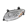 International LT Chrome LED Headlight With Sequential Turn Signal Driver Off