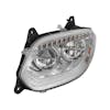 International LT Chrome LED Headlight With Sequential Turn Signal Driver Front Off