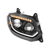 International LT Blackout LED Headlight With Sequential Turn Signal Front Passenger On