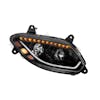 International LT Blackout LED Headlight With Sequential Turn Signal Passenger Side On
