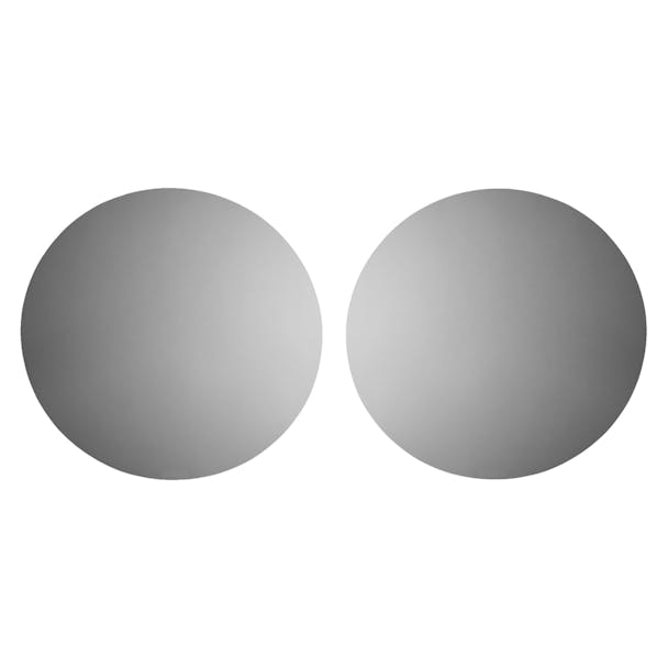 International Round Side View Convex Mirror Glass Replacement - both