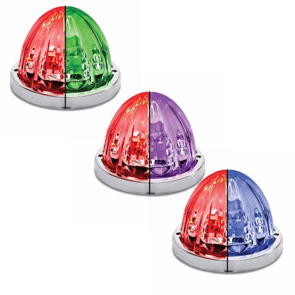 Dual Revolution Watermelon Red LED Turn Signal And Marker Light All Default