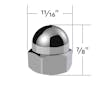 UPI10021M50-NUT-FRONT-DIM