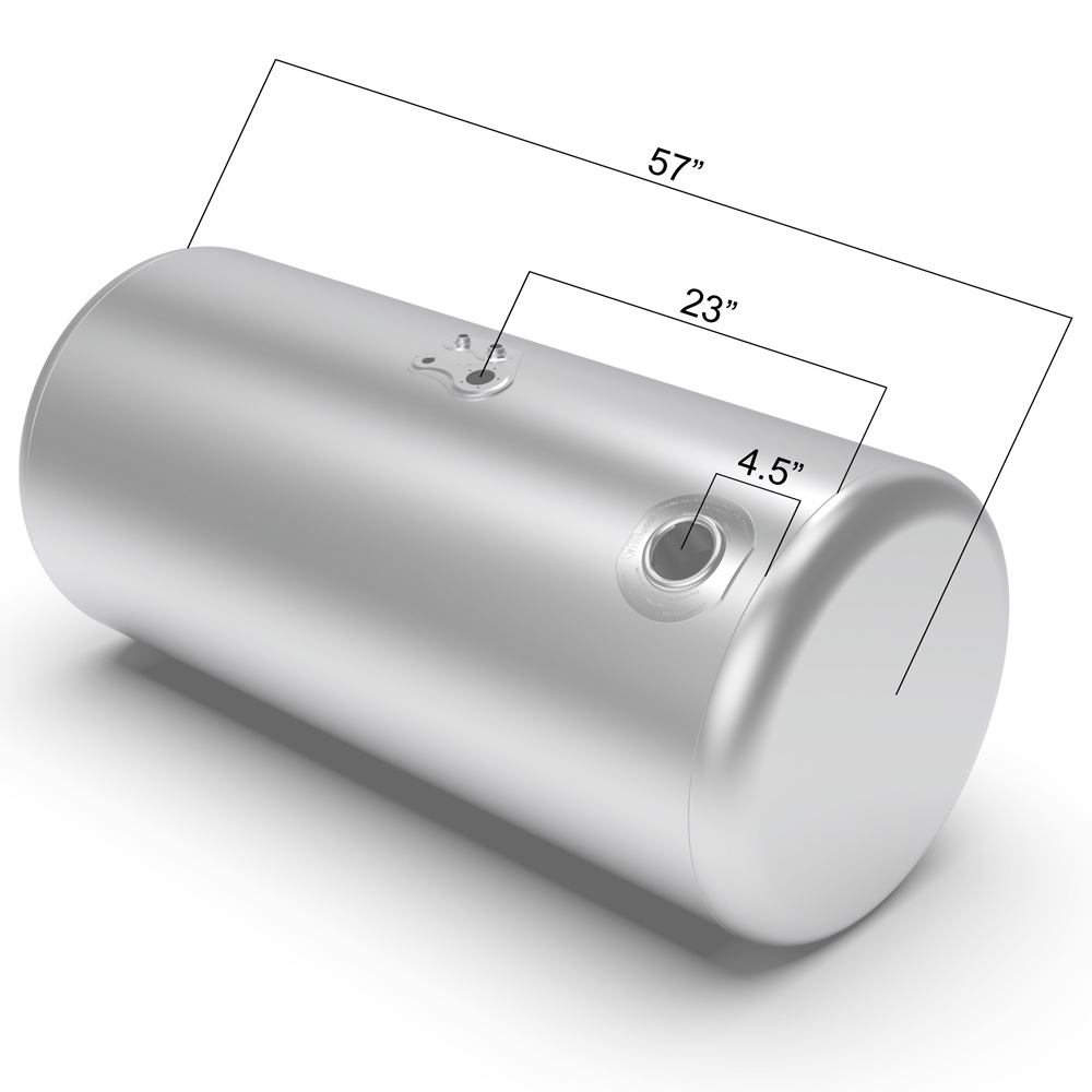 Peterbilt Aluminum Replacement 125 Gallon Fuel Tank 2007 & Newer