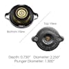 140002Capdiagram-Freightliner Sterling Radiator Cap 05-17223-003