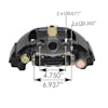 Air Disc Brake Caliper With Carrier K081256 K109957X Dim 2