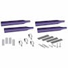 Smoke And Mirror 80" Purple Single Axle Fenders Mounting