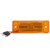 6" Rectangular Amber LED Clearance Marker And Auxiliary Light by Maxxima Front With Wiring