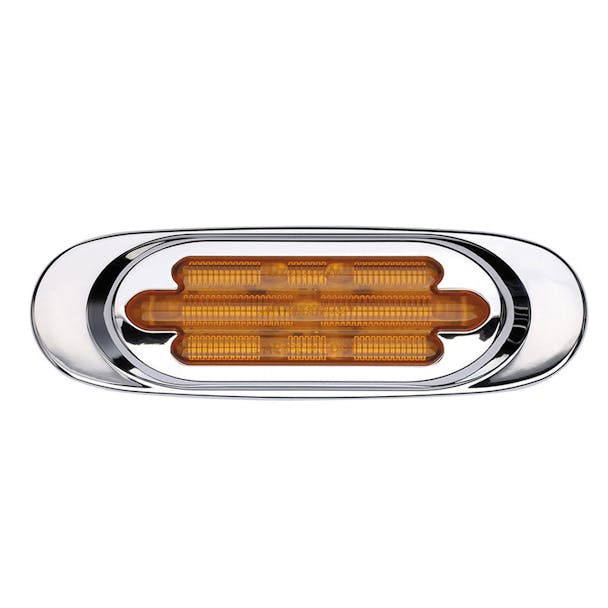 13 LED Chrome Oval Clearance Marker LED Light By Maxxima Default