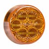 6 LED 2 Round Clearance Marker Light By Maxxima Amber Angled