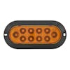 10 LED 6" Oval Red STT Light By Maxxima - Amber