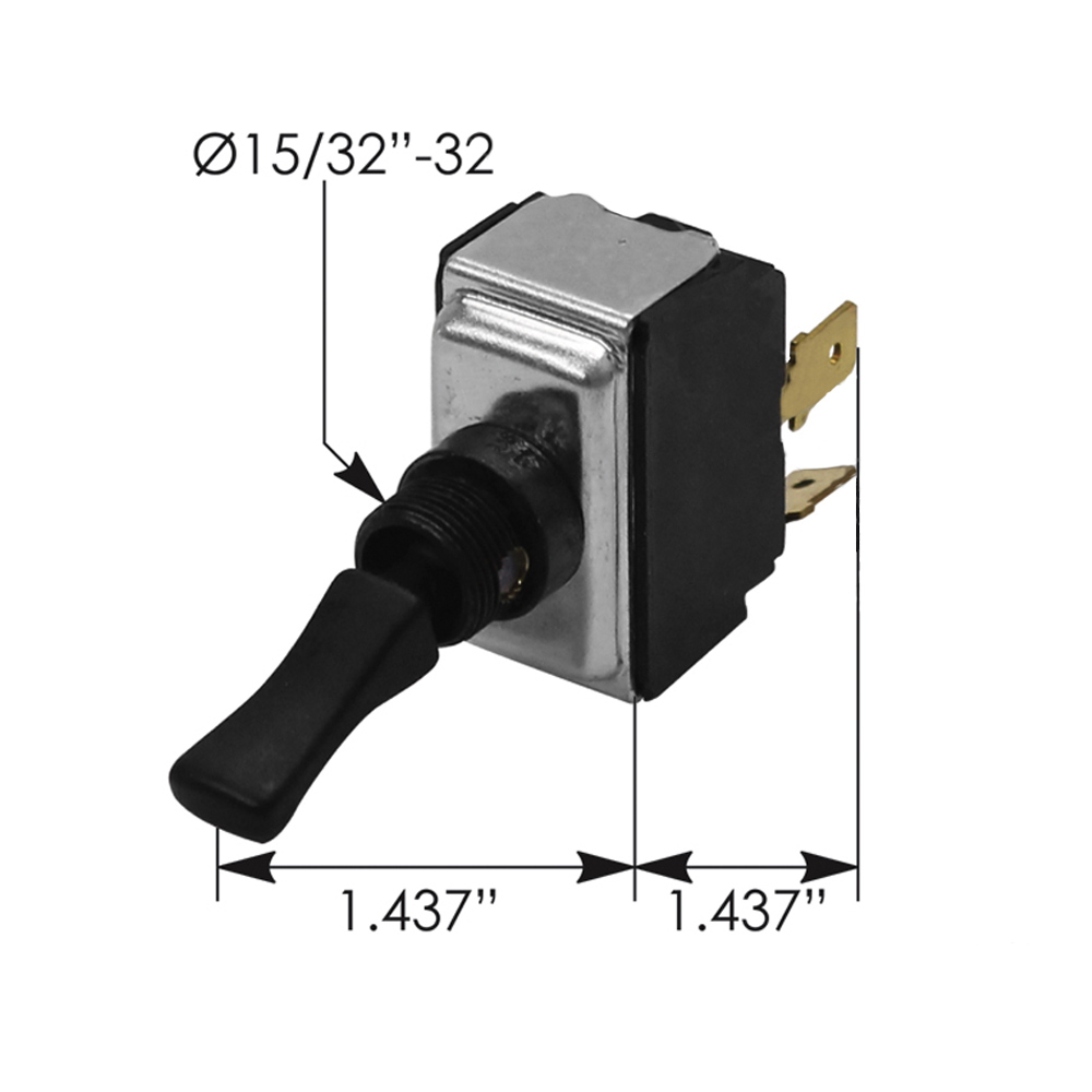 スエーデン　電鍵 Kenworth Toggle Switch 8956K792 D66053222 K301301 - Raney's