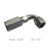 13/32" Hose End x 1/2" JIC End 2392088 24708N668 Dimensions