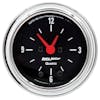 AutoMeter 2 1/16" 12-Hour Quartz Analog Gauge Clock Chrome