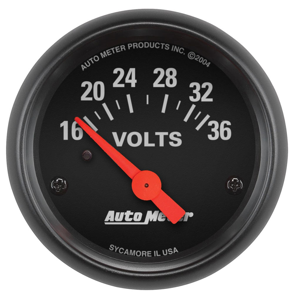 AutoMeter Voltmeter 2 1/16 Zoll – 18 V, Marine Silber Für Boot & Auto