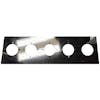 Peterbilt 378 379 Sleeper Dome Light Bracket with 5 Watermelon Light Holes - blank