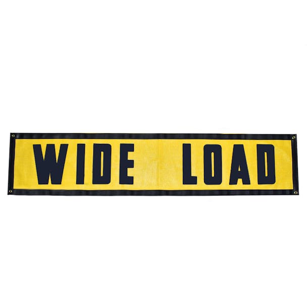 Heavy Duty Wide Load Vinyl Mesh Sign With Grommets