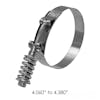 4.06" To 4.38" Stainless Steel T-Bolt Hose Clamp B92240406 32863 HTS406 Dimensions