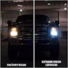 H13 Premium Compact LED Headlight Bulbs Conversion Kit - installed