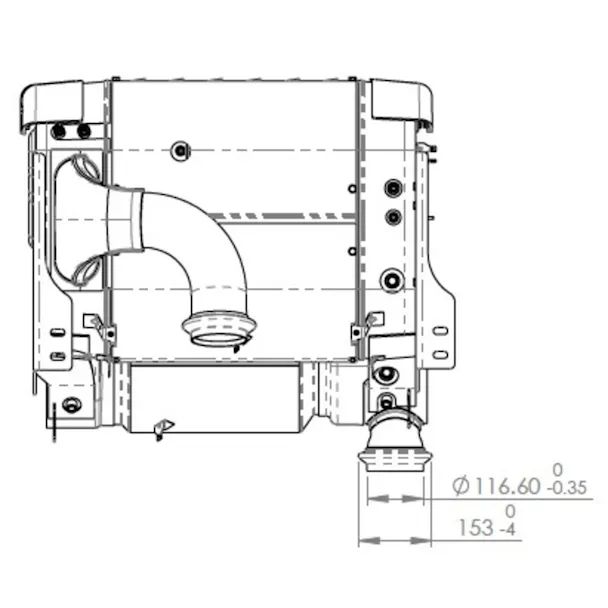 One Box Freightliner Freightliner Western Star Detroit Diesel OneBox Exhaust System ...