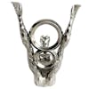 V8 Pinup Girl Hood Ornament Front