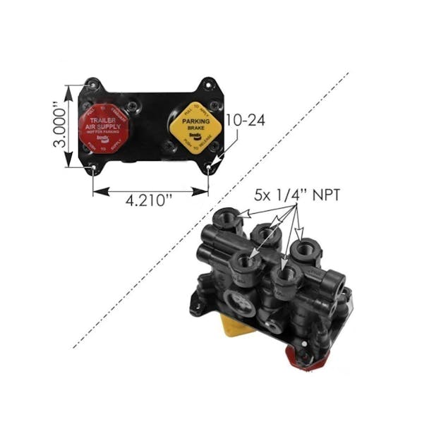 MV3 Brake Control Valve Module 5005062 65248-Default