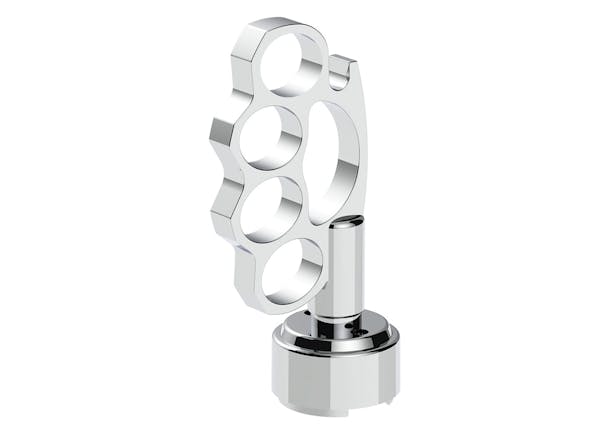 Chrome Knuckle Thread On Shift Knob With 9/10 Speed Adapter - Thumbnail
