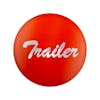 Vibrant Colored Glossy "Trailer" Air Valve Knob Sticker - Orange
