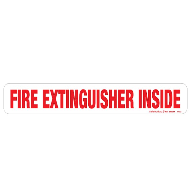 Fire Extinguisher Vinyl Sticker-Main