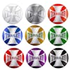 Vibrant Colored Maltese Cross Trailer Air Valve Knob Sticker Default