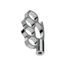 Knuckle Style Chrome Gearshift Knob Lower Angle