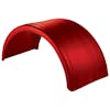 Red Poly Truck Fenders For 22.5" Or 24.5" Wheels - single 