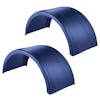 Blue Poly Truck Fenders For 22.5" Or 24.5" Wheels
