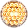 Round Pearl Series STT Clearance Marker LED Light By Grand General Amber/Clear