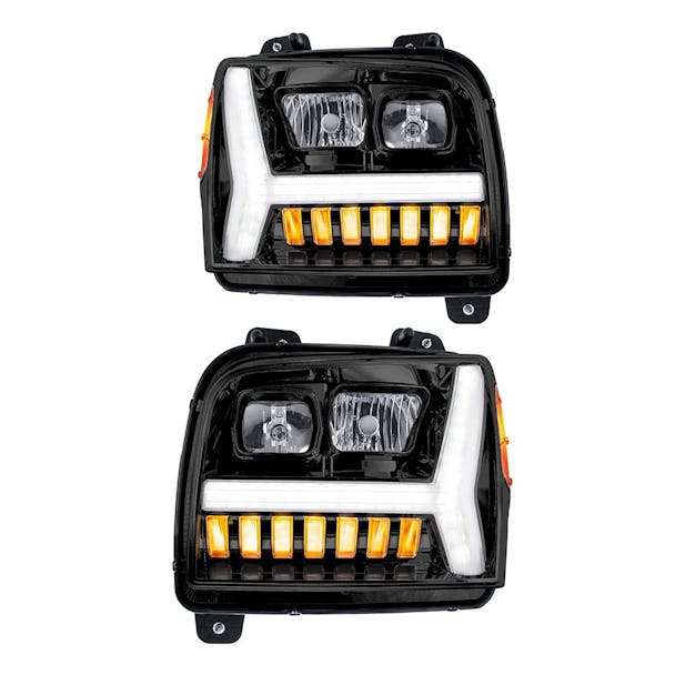 Kenworth Blackout W990 Headlights 2018-2024 - both